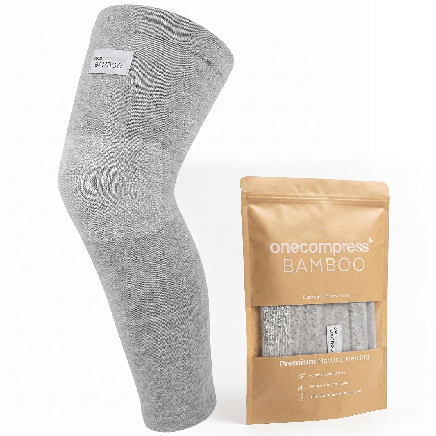 Onecompress Full Leg Compression Sleeve, Leg Sleeves for Men and Women
