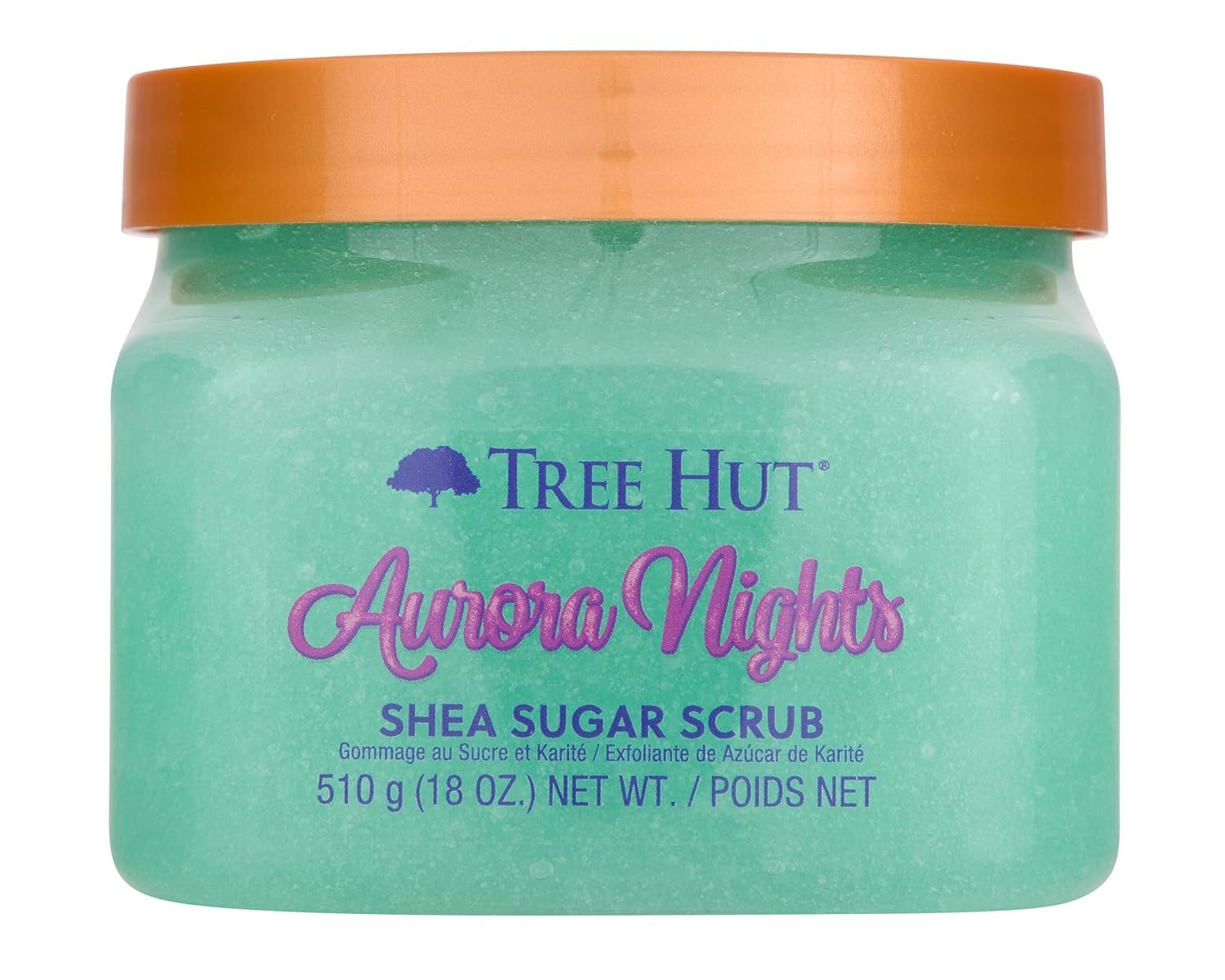 Tree Hut Aurora Nights Body Scrub, Exfoliating Sugar Scrub, Vegan, 18 Oz