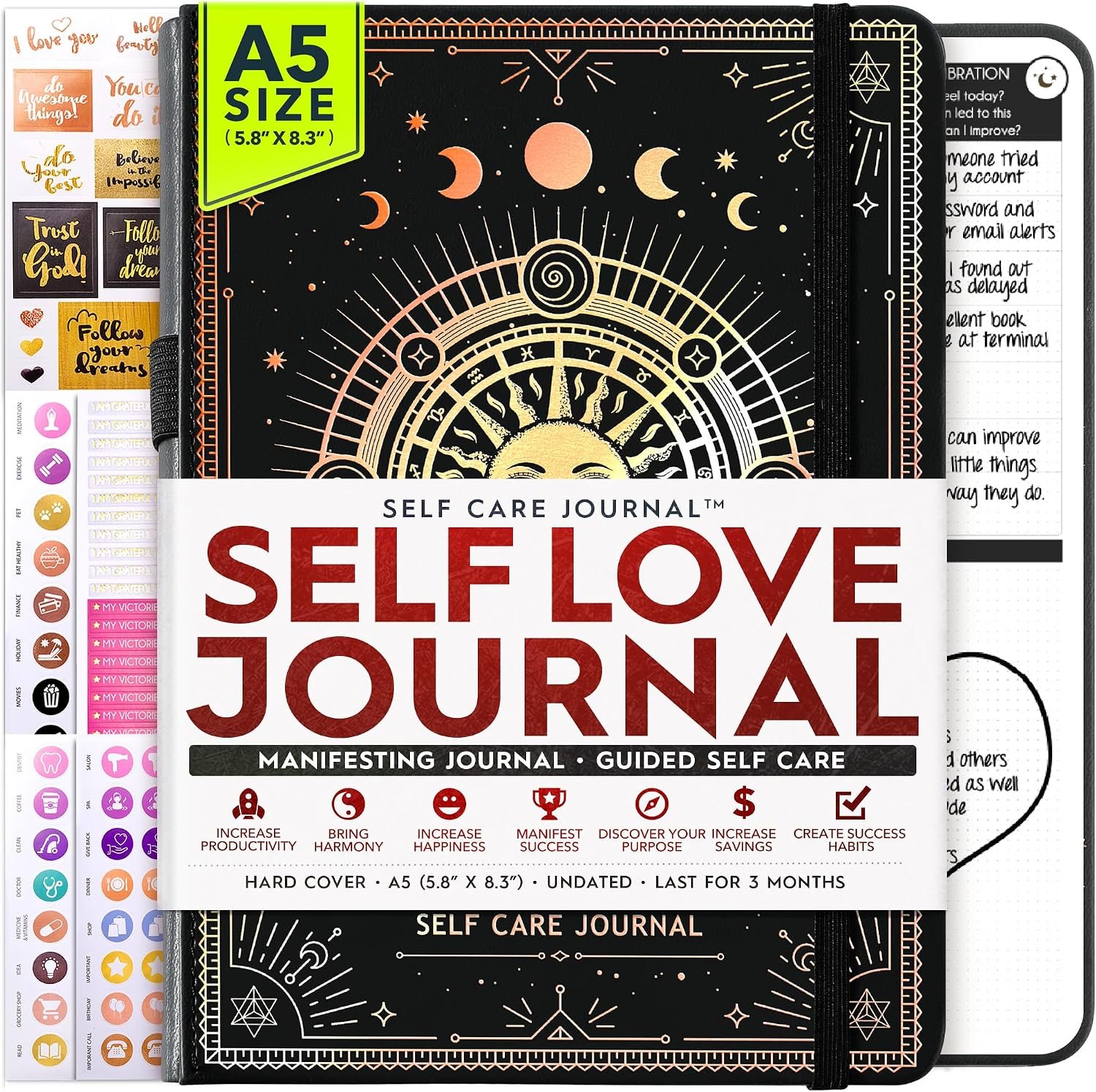 Freedom Mastery Daily Journal of Gratitude, Productivity & Habit Tracker